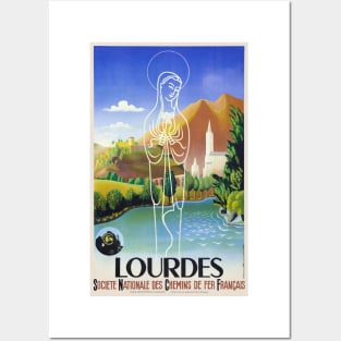 Lourdes France Vintage Poster 1939 Posters and Art